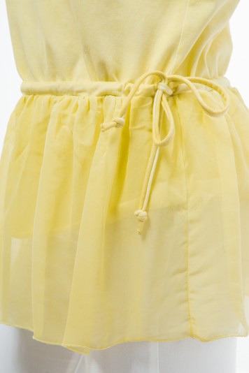 Tunika so štýlovou sukničkou, žltá